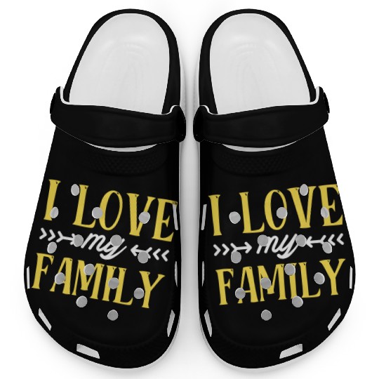 I Love My Family Reunion Families Gathering Clogs