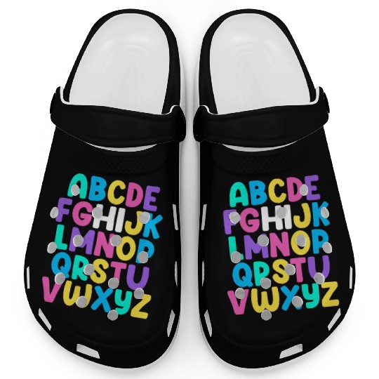 ABCs Pre K Kindergarten Hi Alphabet Back To School Clogs