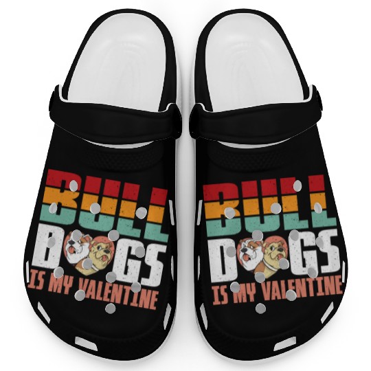 Bulldogs is my Valentine Clogs