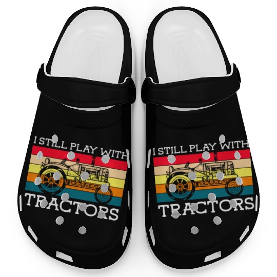 Tractor Farmer Hero Rural Youth Clogs