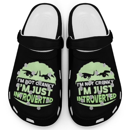I'm Not Cranky - I'm Just Introverted Introvert Clogs