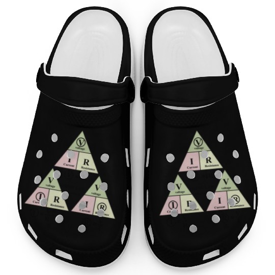 Electrical ohms law Formula Triangle for engineers Clogs