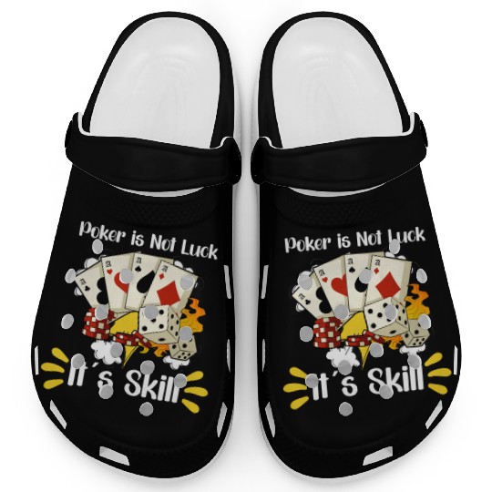 Poker Casino Poker Player Gambling Roulette Gift Clogs