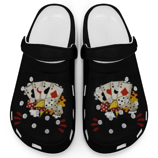 Poker Casino Poker Player Gambling Roulette Gift Clogs
