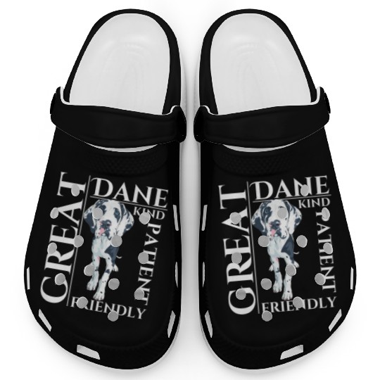 Great Dane Dog Traits - dog theme gift Clogs