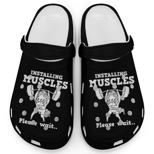 Unicorn Muscle Workout Fitness Training Sport Gym Clogs