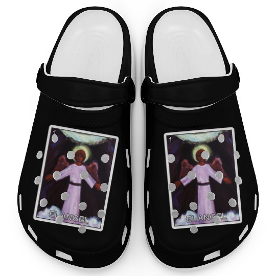 El Angel The Angel Card Mexican Lottery Card Clogs