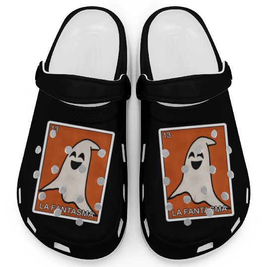 La Fantasma Ghost Card Mexican Lottery Card Clogs