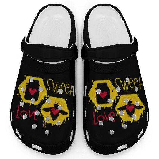 Sweet love yellow honey bee Clogs
