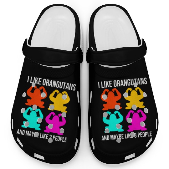 I Like Orangutans Ape Monkey Lover Orangutan Clogs