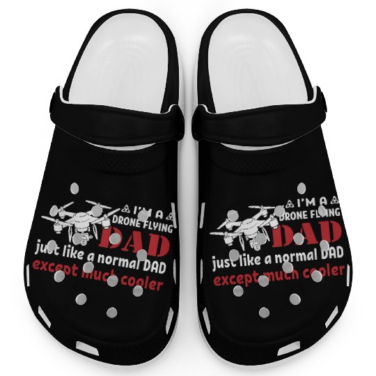 Drone Flying Dad Clogs