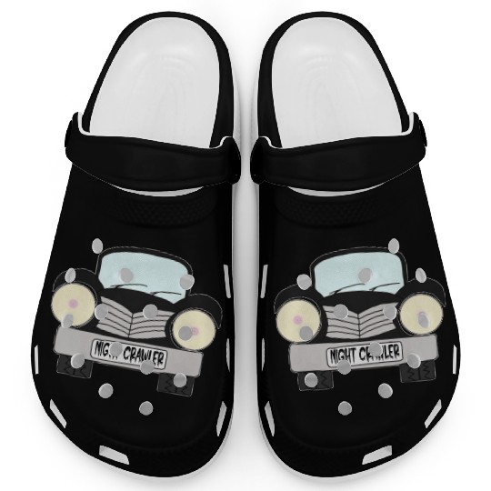 Old Car Black Night Crawler Clogs