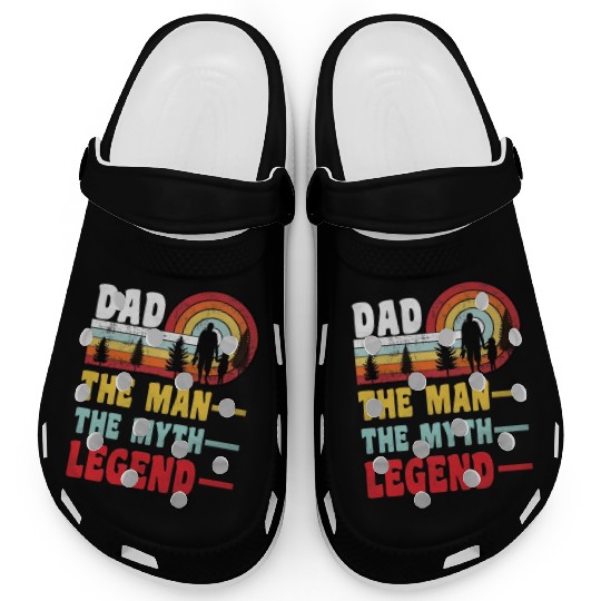 dad the man the myth the legend Clogs