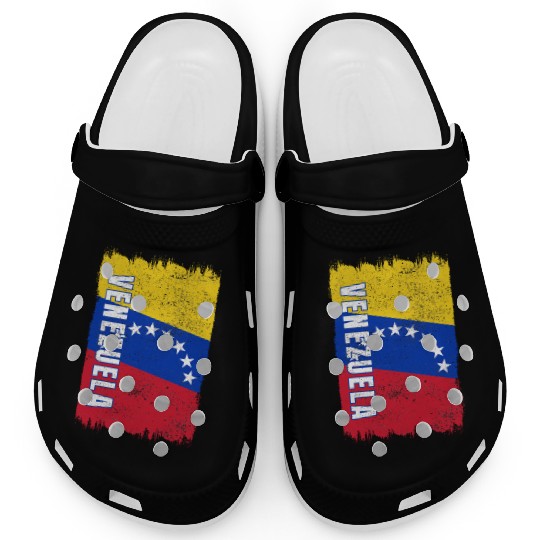 Venezuela vintage flag Clogs