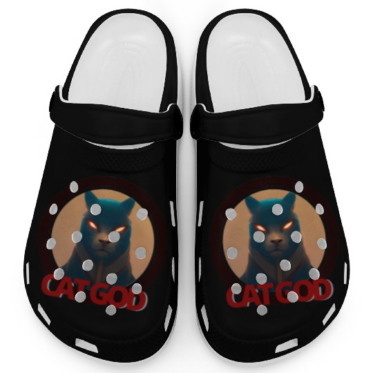 Samurai Cat God Clogs