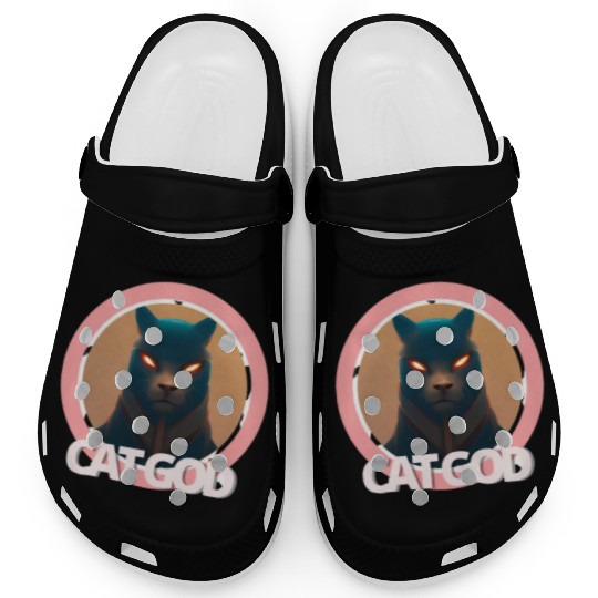 Samurai Cat God Clogs