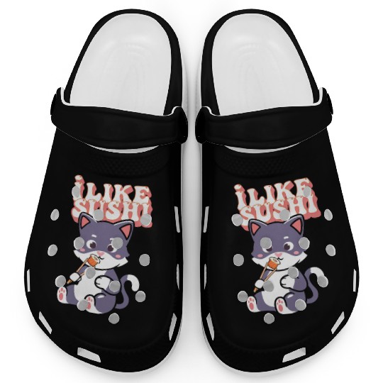 Sushi cat Lover Japanese Food Clogs