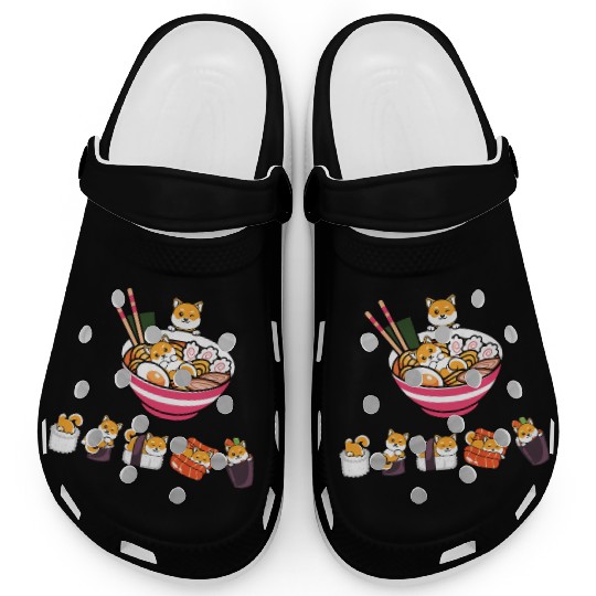 Sushi Rolls Ramen Japanese Food Lover Clogs