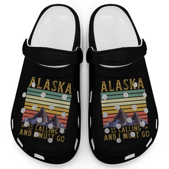 Alaska Gift USA Natur Bär Denali Grizzly Wald Clogs
