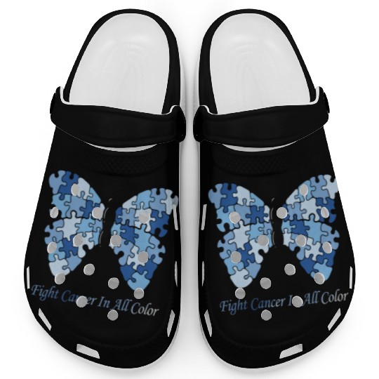 Cancer Sucks In Every Color Fighter Fight Support Clogs