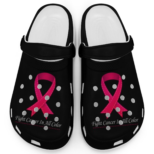 Cancer Sucks In Every Color Fighter Fight Support Clogs