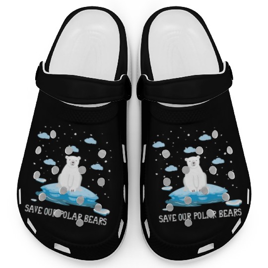 Earth Day Climate Change Save Our Polar Bears Clogs