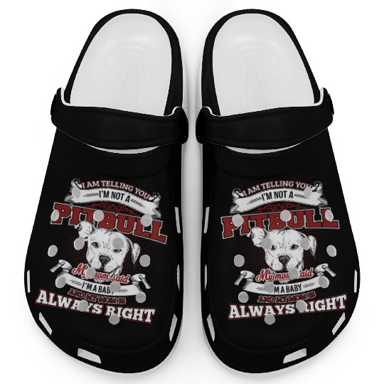 Pitbull Dog Lover Pit Bull Terrier Puppy Clogs