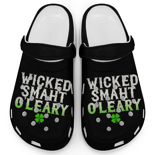 Wicked Smaht O'Leary Clan Boston Irish Slang Clogs