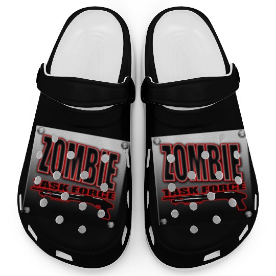 Zombie Task Force Worn Metal Sign Undead shooter Clogs