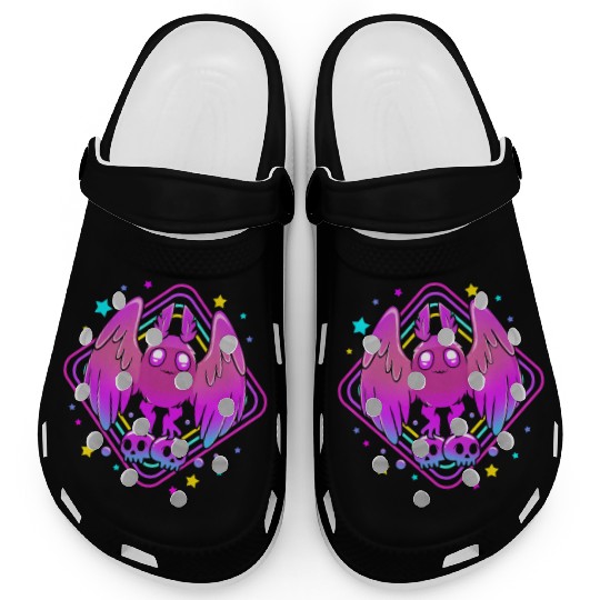 Pastel Goth Skull Aesthetic Gothic Cute Mothman Clogs
