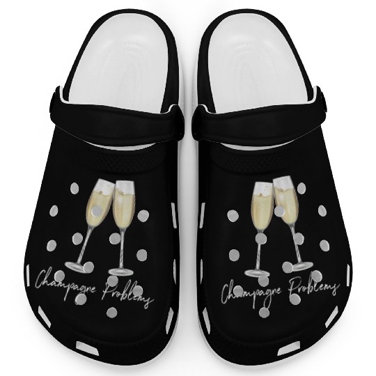 Champagne Problems Clogs