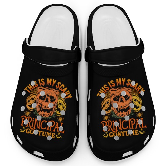 This Is My Scary Principal Costume Funny Halloween Clogs