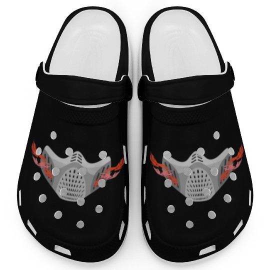 Face Protection Grey Fire Gas Mask Clogs