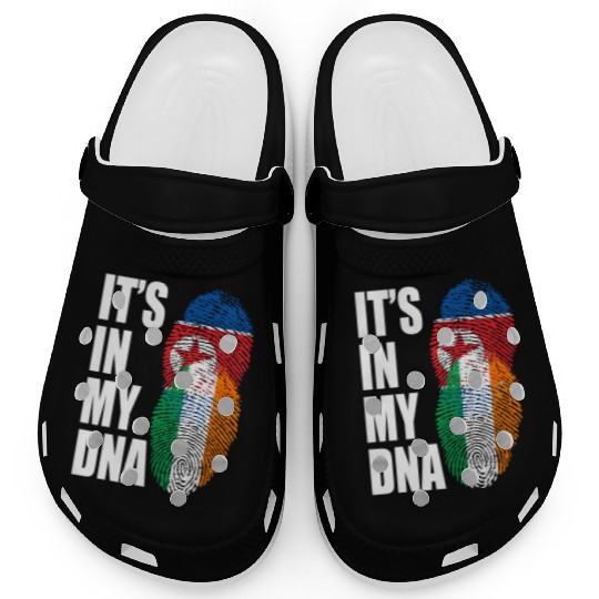 North Korean And Irish Mix Heritage DNA Flag Clogs