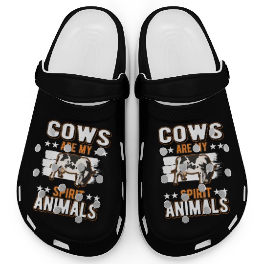 Cow Spirit Animal Cattle Cows Clogs