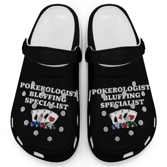 POKEROLOGIST Funny Poker Humor Poker Player Clogs