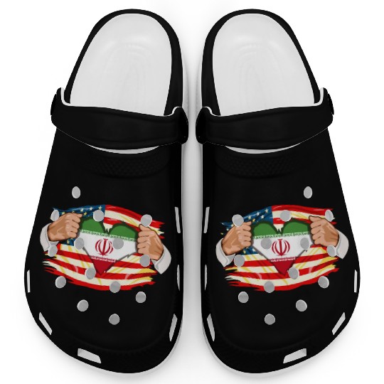 Persians Who Live in America Iran Flag Clogs