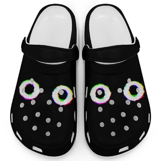Glitch Ghost Face Clogs