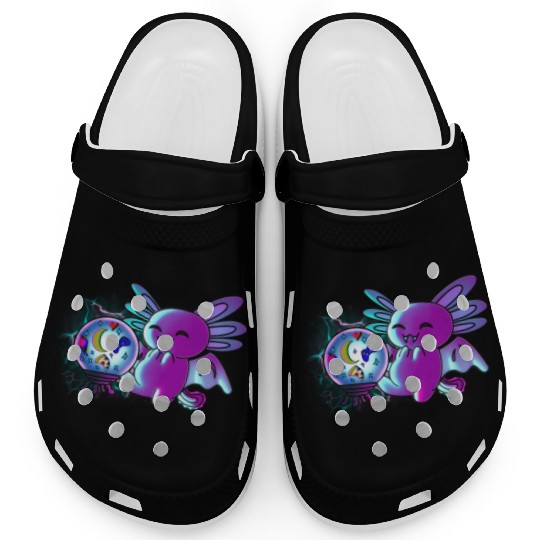 Axolotl Vampire Crystal Ball Clogs