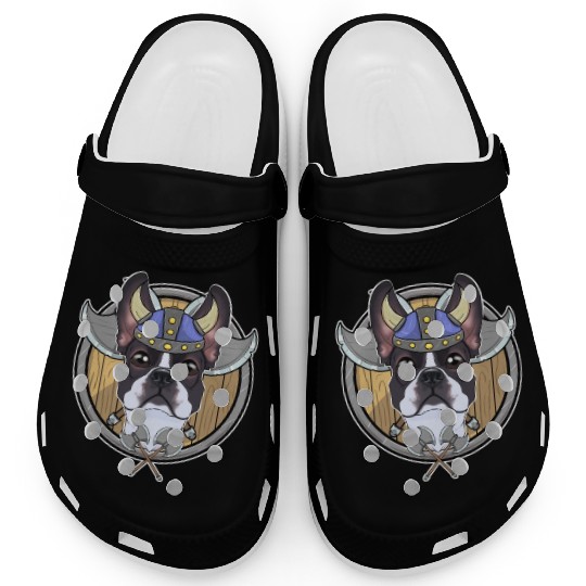 Boston Terrier I Valhalla I Viking Clogs