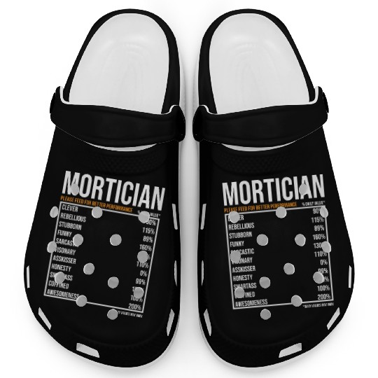 Mortician Daily Value funny Mortician Clogs
