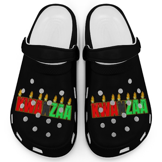 Afro American Candle Kinara Kwanzaa Clogs