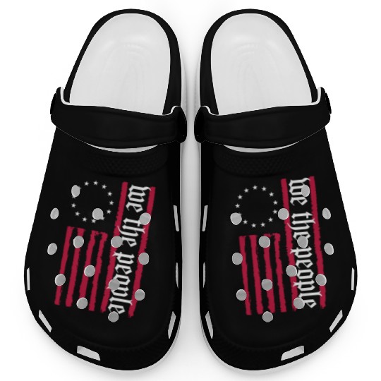 We The People American Flag Clogs