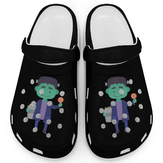 Candy Collector Happy Scary Halloween Vampire Clogs