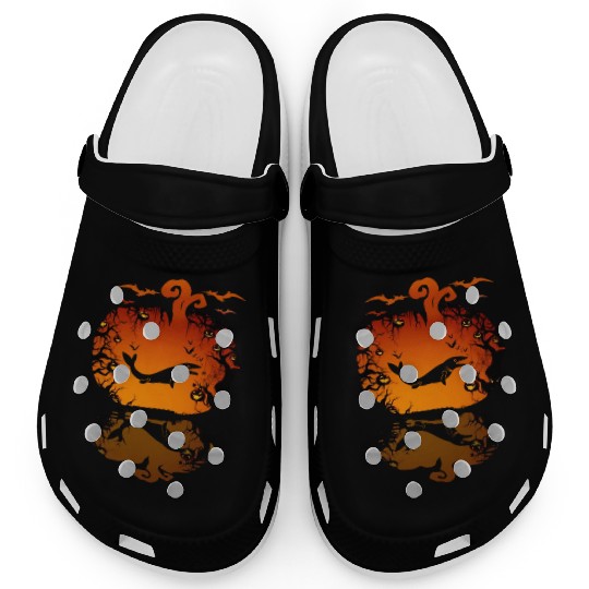 Mosasaurus Dinosaur Halloween Clogs Funny Dino