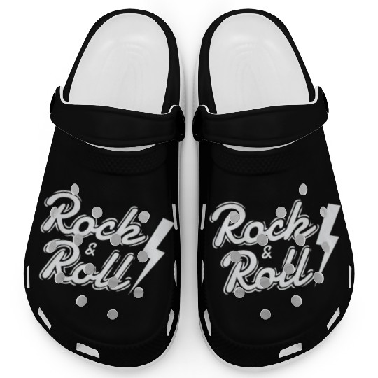 Rock & Roll Music Style Genre Guitar Rock Band Clogs