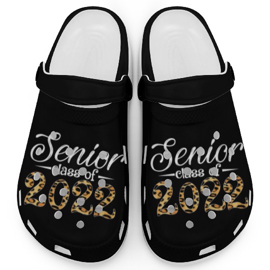 Senior Class Of 2022 Leopard Print Clogs