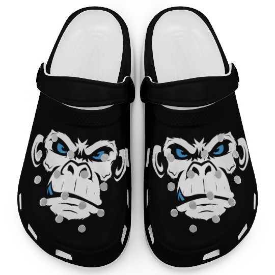 Monkey Head Angry Monkey Face Clogs