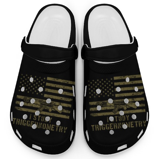 I Study Triggernometry Gun Lover Clogs
