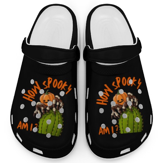 Halloween Scary Pumpkin Spider Costume Clogs